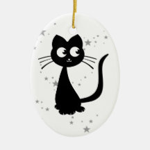 Kitty Kuro Christmas Ornament