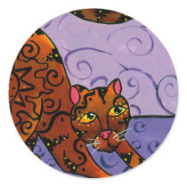 Kitty of the Rising Sun Stickers