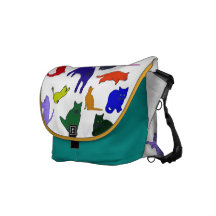 Kitty Pattern messenger bag