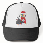 Kitty Playing with Gumballs Trucker Hat
