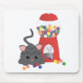Kitty Playing with Gumballs Mouse Mats