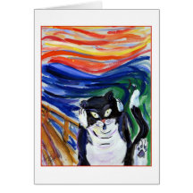 Kitty Scream Greeting Card