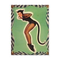 Kitty Woman Postcard