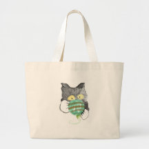 Kitty's Rolly Polly Christmas Ornament Bag