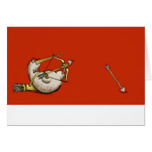 Kiwi Cupid Valentines Day Card