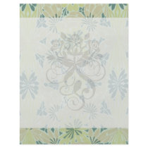 kiwi green art nouveau pattern art flyers