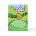 Kiwi on a hill greeting card