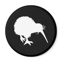 Kiwi Silhouette Fridge Magnet