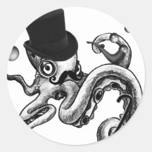 Kiwi the Fancy Octopus Sticker