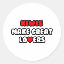 Kiwis Make Great Lovers Sticker