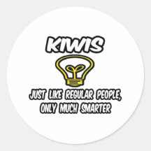 Kiwis...Regular People, Only Smarter Sticker