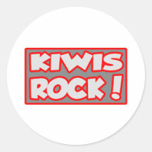 Kiwis Rock! Sticker