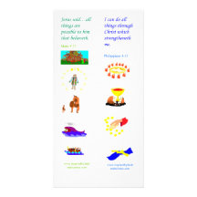 KJV All things are possible - Bible bookmark card Customised Photo Card