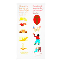 KJV Thy word is a lamp - Bible bookmark card Photo Card