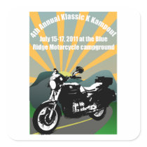 klassic K Kampout IV Square Sticker