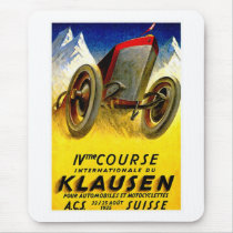 Klausen Race ~ Vintage Automobile Ad Mousepad