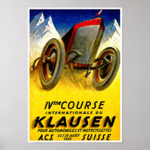 Klausen Race ~ Vintage Automobile Ad Print