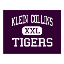 Klein Collins - Tigers - High - Houston Texas Post Cards