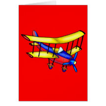 Kleines Flugzeug Karten