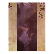 Klimt, Gustav Die Liebe 1895 Technique ?l auf Lein Post Card