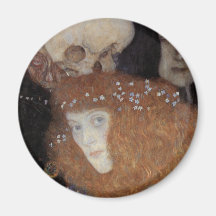 Klimt ~  Hope I  ( detail ) Refrigerator Magnet