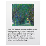 Klimt painting tree lined avenue landscape art