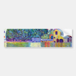 Klimt St Wolfgang church in Unterach on Lake Atter Bumper Sticker