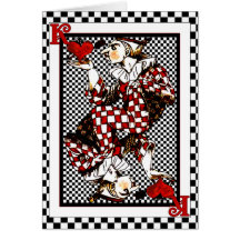 Knave of Hearts Checkers Blank Cards