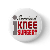 Knee Surgery Survivor Button