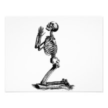Kneeling Skeleton Custom Invite
