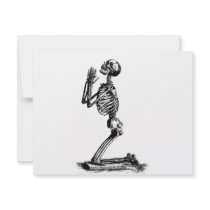 Kneeling Skeleton Custom Invite