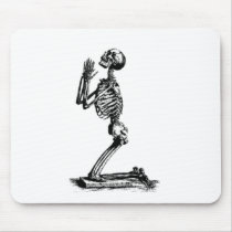 Kneeling Skeleton Mouse Pad