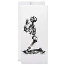 Kneeling Skeleton Rack Card