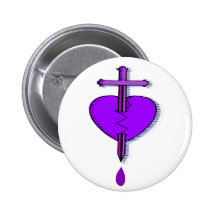 knife.brokernheart pinback buttons