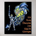Knight and Dragon posters