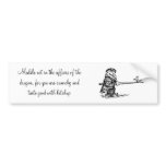 Knight & Dragon Bumper Sticker bumper stickers