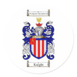 KNIGHT FAMILY CREST -  KNIGHT COAT OF ARMS stickers