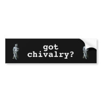 Knight in Armour Bumper Sticker