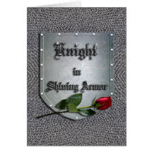 Knight in Shining Armour Rose Card