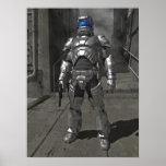 Knight In Shining Space Armour - Poster