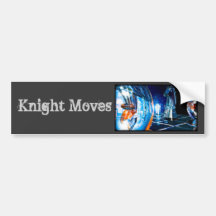 Knight Moves Bumper Sticker