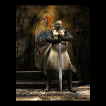 Knight Templar and Holy Grail posters