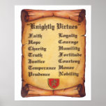 Knightly Virtues print