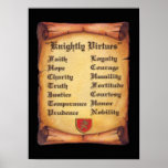 Knightly Virtues print