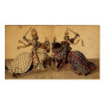 Knights jousting business cards