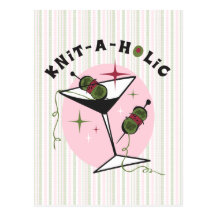 Knit-A-Holic Postcard