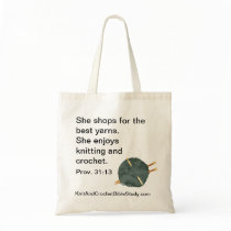 Knit and Crochet Tote Bag
