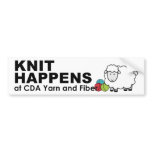 Knit Happens bumper sticker bumper stickers