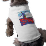 Knitted Dutch windmill on a field pet clothing