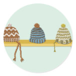 Knitted Hats on a Shelf